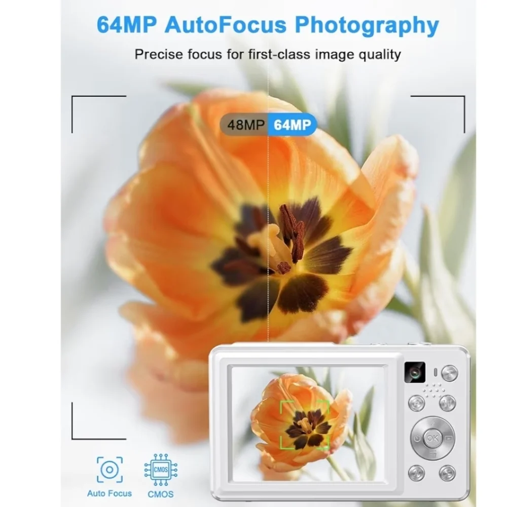 4K Digital Camera White